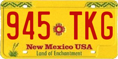 NM license plate 945TKG