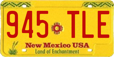 NM license plate 945TLE
