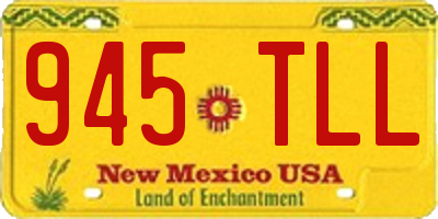NM license plate 945TLL