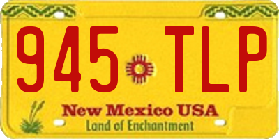 NM license plate 945TLP