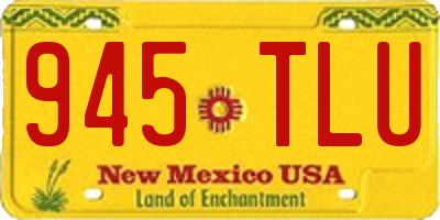 NM license plate 945TLU