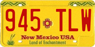 NM license plate 945TLW