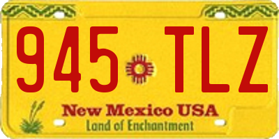NM license plate 945TLZ