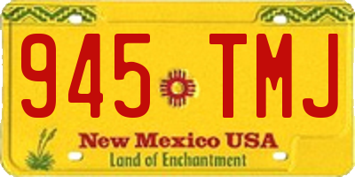 NM license plate 945TMJ