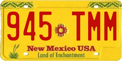 NM license plate 945TMM