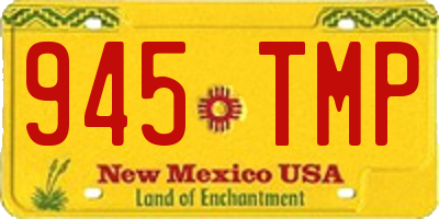 NM license plate 945TMP