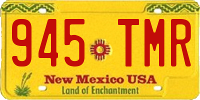 NM license plate 945TMR