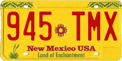 NM license plate 945TMX
