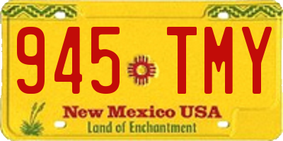 NM license plate 945TMY