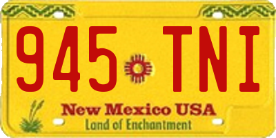 NM license plate 945TNI