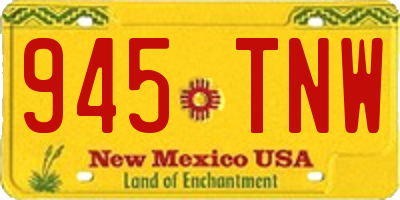 NM license plate 945TNW