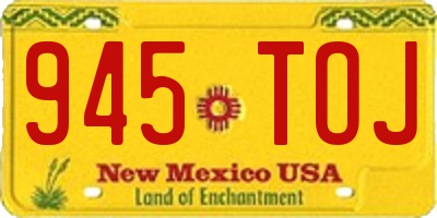 NM license plate 945TOJ