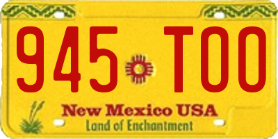 NM license plate 945TOO