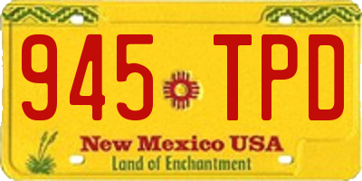 NM license plate 945TPD