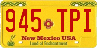 NM license plate 945TPI