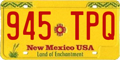 NM license plate 945TPQ