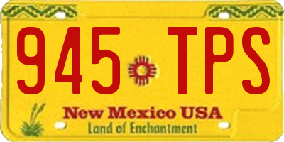 NM license plate 945TPS