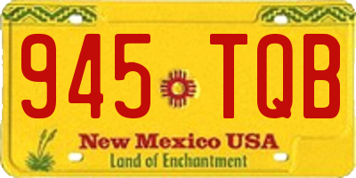 NM license plate 945TQB
