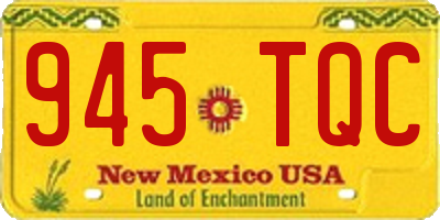 NM license plate 945TQC