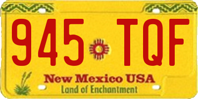 NM license plate 945TQF