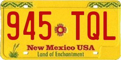 NM license plate 945TQL
