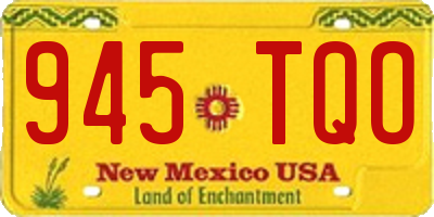 NM license plate 945TQO