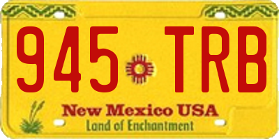 NM license plate 945TRB