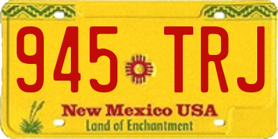 NM license plate 945TRJ
