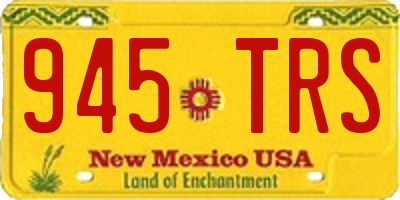 NM license plate 945TRS