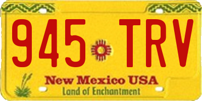 NM license plate 945TRV