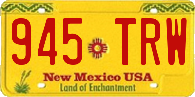NM license plate 945TRW
