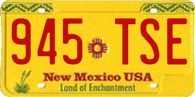 NM license plate 945TSE