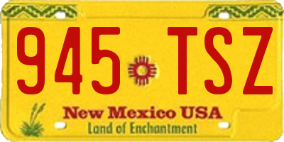 NM license plate 945TSZ