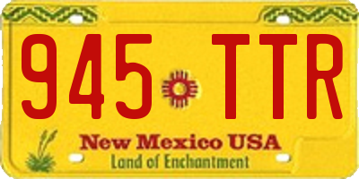 NM license plate 945TTR