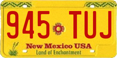 NM license plate 945TUJ