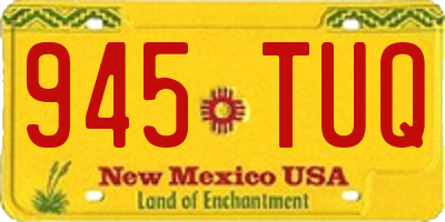 NM license plate 945TUQ