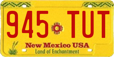 NM license plate 945TUT