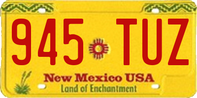 NM license plate 945TUZ