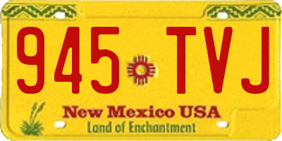 NM license plate 945TVJ