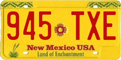 NM license plate 945TXE