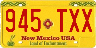 NM license plate 945TXX