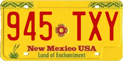 NM license plate 945TXY