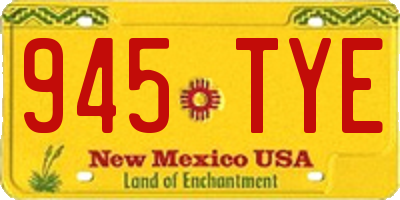 NM license plate 945TYE