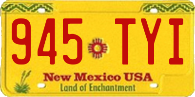 NM license plate 945TYI