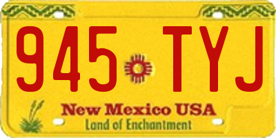 NM license plate 945TYJ
