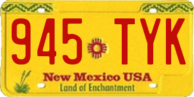 NM license plate 945TYK