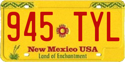 NM license plate 945TYL