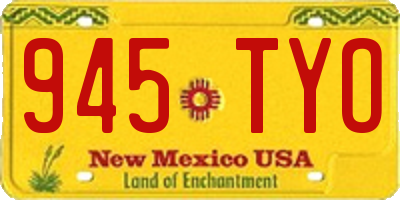 NM license plate 945TYO