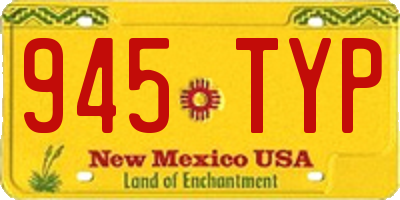 NM license plate 945TYP