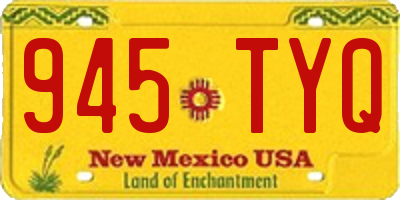 NM license plate 945TYQ